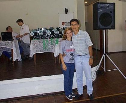 Federação Catarinense de Xadrez - FCX - Prêmios, o Presidente e Secretária da FCX (esposa)