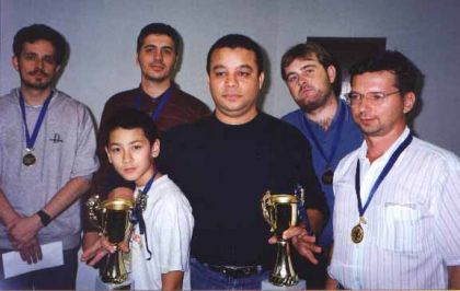Federação Catarinense de Xadrez - FCX - Bolivar, Renan,Fier,Haroldo, Charles e Edson (vencedores)