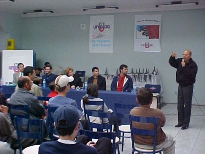 Federação Catarinense de Xadrez - FCX - Discurso do GMI Kenrique C.Mecking