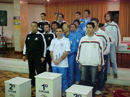 Federação Catarinense de Xadrez - FCX - Pódium 1º - Lages, 2ª Joinville e 3º Jaraguá
