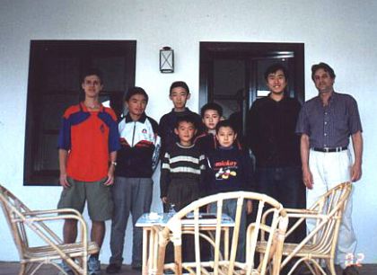 Federação Catarinense de Xadrez - FCX - Guilherme e Gilson com a delegação da China