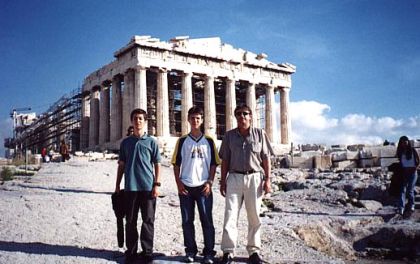 Federação Catarinense de Xadrez - FCX - Parthenon na Acrópolis em Atenas