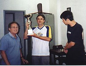 Federação Catarinense de Xadrez - FCX - Premiação do Campeão Gilson Luís Chrestani
