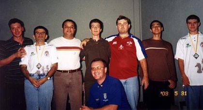 Federação Catarinense de Xadrez - FCX - Lupato, Cordeiro, Cunha, França, Gauche, Fier e Bueno e Bueno Jr.