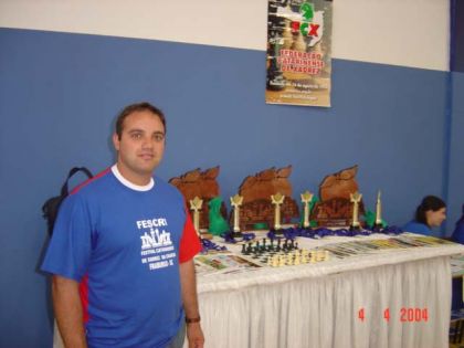 Federação Catarinense de Xadrez - FCX - Alvino Jr.Diretor do torneio