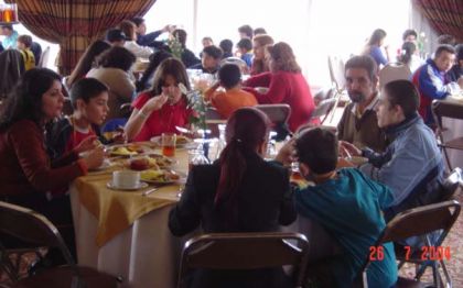 Federação Catarinense de Xadrez - FCX - No restaurante