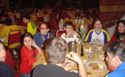 Federação Catarinense de Xadrez - FCX - No restaurante