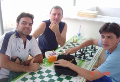 Federação Catarinense de Xadrez - FCX - Pai, filho e compadre