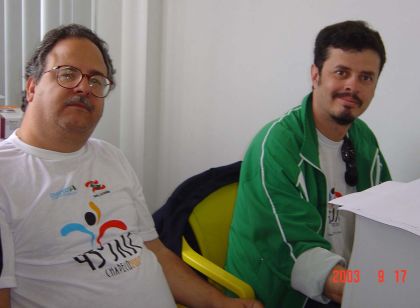 Federação Catarinense de Xadrez - FCX - Coordenadores Calleros e Barbosa