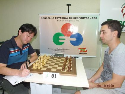 Federação Catarinense de Xadrez - FCX - GM Everaldo Matsuura = Anderson Dias